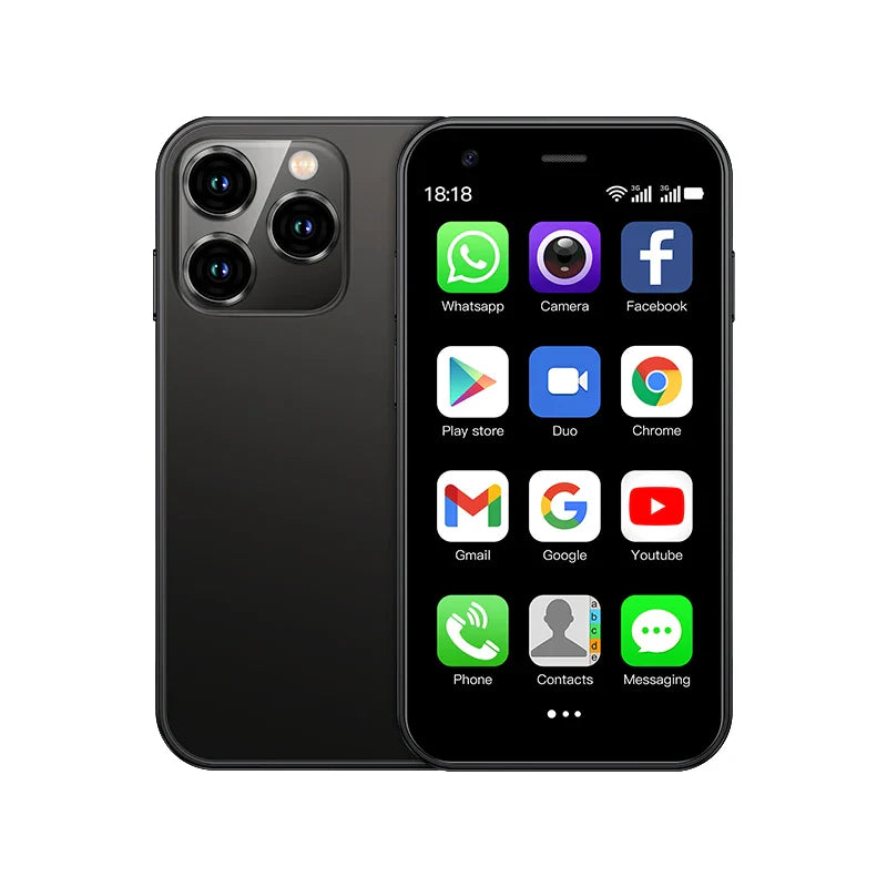 Mini 3.0-inch (7.6 cm) Android 3G WCDMA Smartphone, Dual SIM, WiFi Hotspot, Google Play Pocket Phone