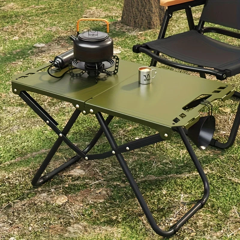 Lightweight Folding Camping Table – Portable Picnic Table with Carry Handle, Tripod Base for Outdoor & Camping