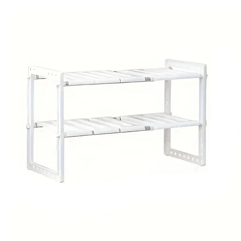 Multi-Purpose Stackable Cabinet Organizer Shelves – Kitchen, Sink & Pantry Storage