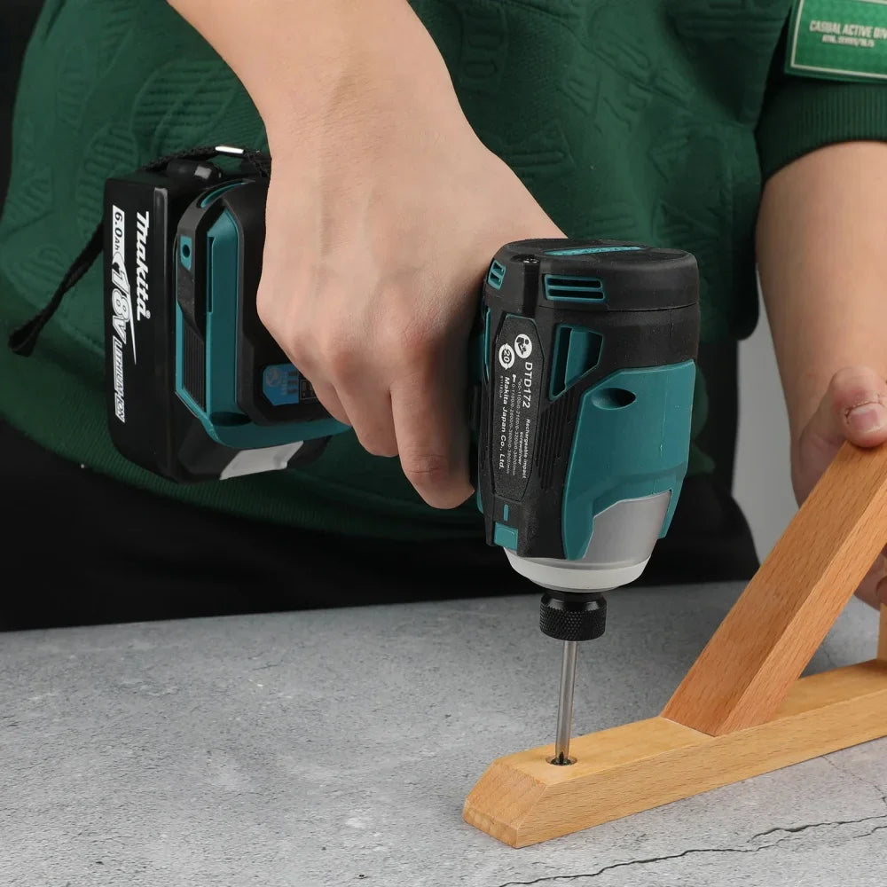 Cordless Impact Driver Brushless Motor 18V 180 N·m (133 ft·lb) T-Mode Electric Drill for Wood & Bolts