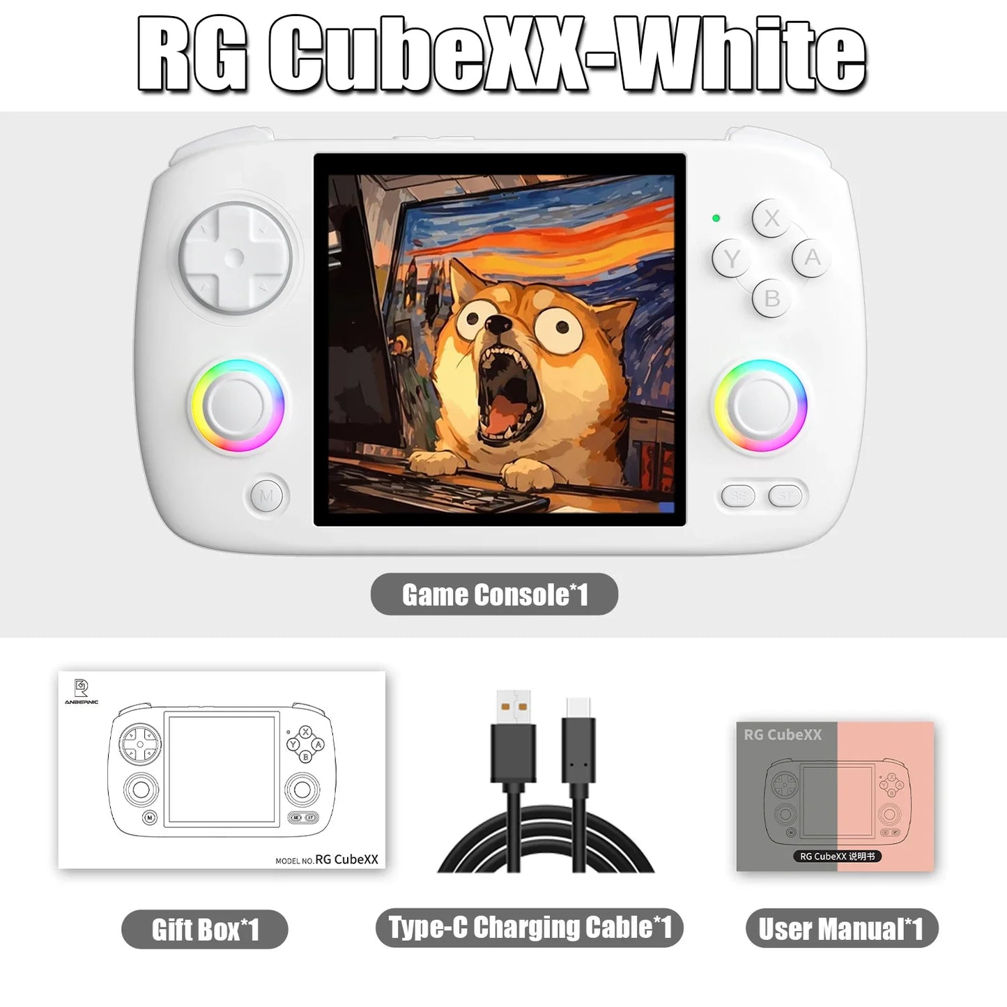 Retro Handheld Game Console 3.95-Inch IPS Screen | Linux OS | 5000+ Built-in Games | HDMI TV Out & Bluetooth | 3800mAh