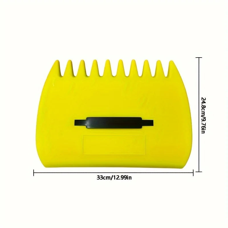 Handheld Garden Rake - Compact Hand Rake for Yard & Lawn Debris, Indoor & Outdoor Gardening Tool