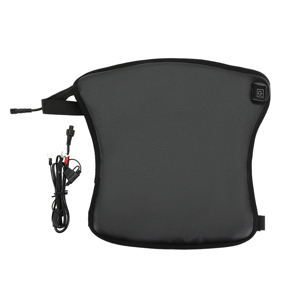12V Universal Heated Motorcycle Seat Cushion - Waterproof Electric Heating Pad Mat 335x360mm (13.2x14.2in) with 3 Heat Settings