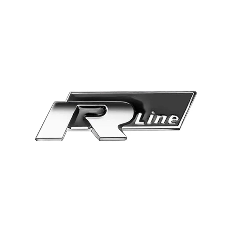 3D Metal R Logo Car Trunk Emblem Sticker Rear Body Badge for Golf Polo Jetta Beetle Passat Tiguan