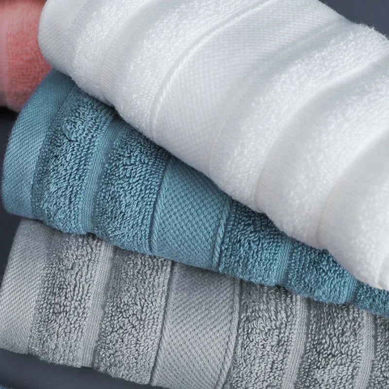 4-Pack Cotton Face Washcloths 13.4 x 13.4 in (34 x 34 cm) Soft Absorbent Square Hand Towels for Kids & Women