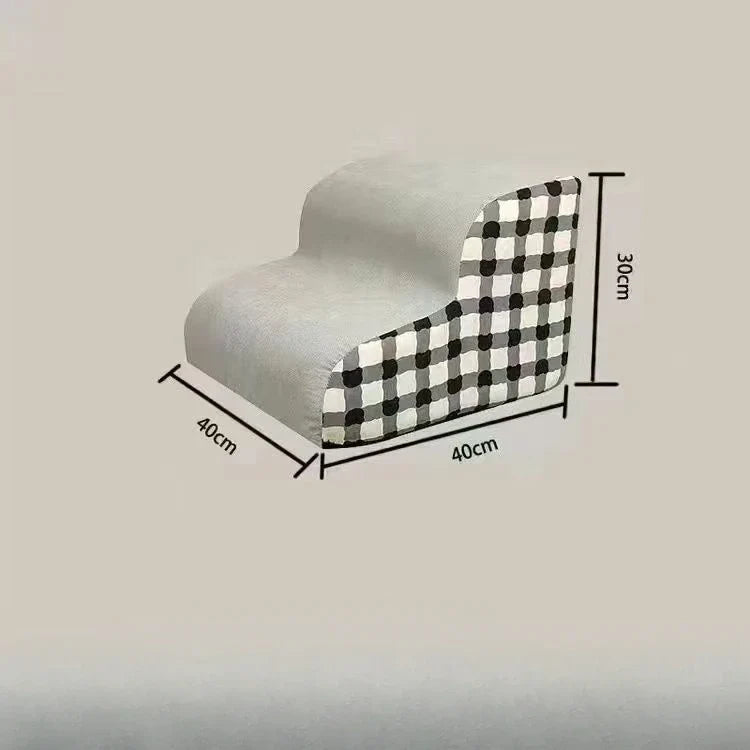 High-Density Foam Pet Steps 2 or 3-Step Non-Slip Dog & Cat Stairs for Older Pets Sofa Bed Ladder for Joint Pain