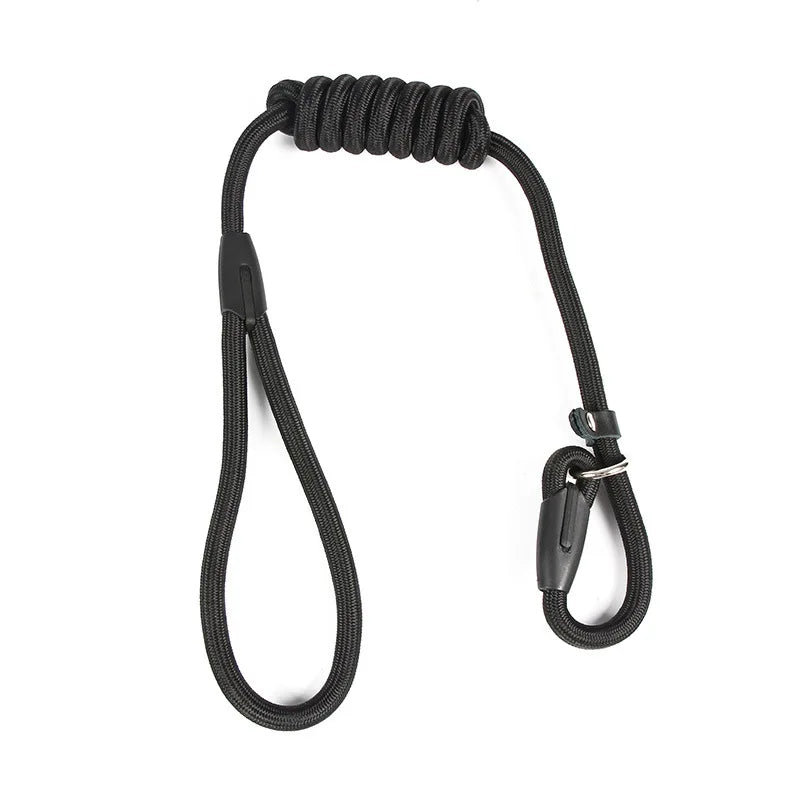 Adjustable Nylon Rope Dog Leash – 130 cm / 51 in Training Lead, Collar-Style Leash for Small/Medium/Large Dogs (S/M/L)