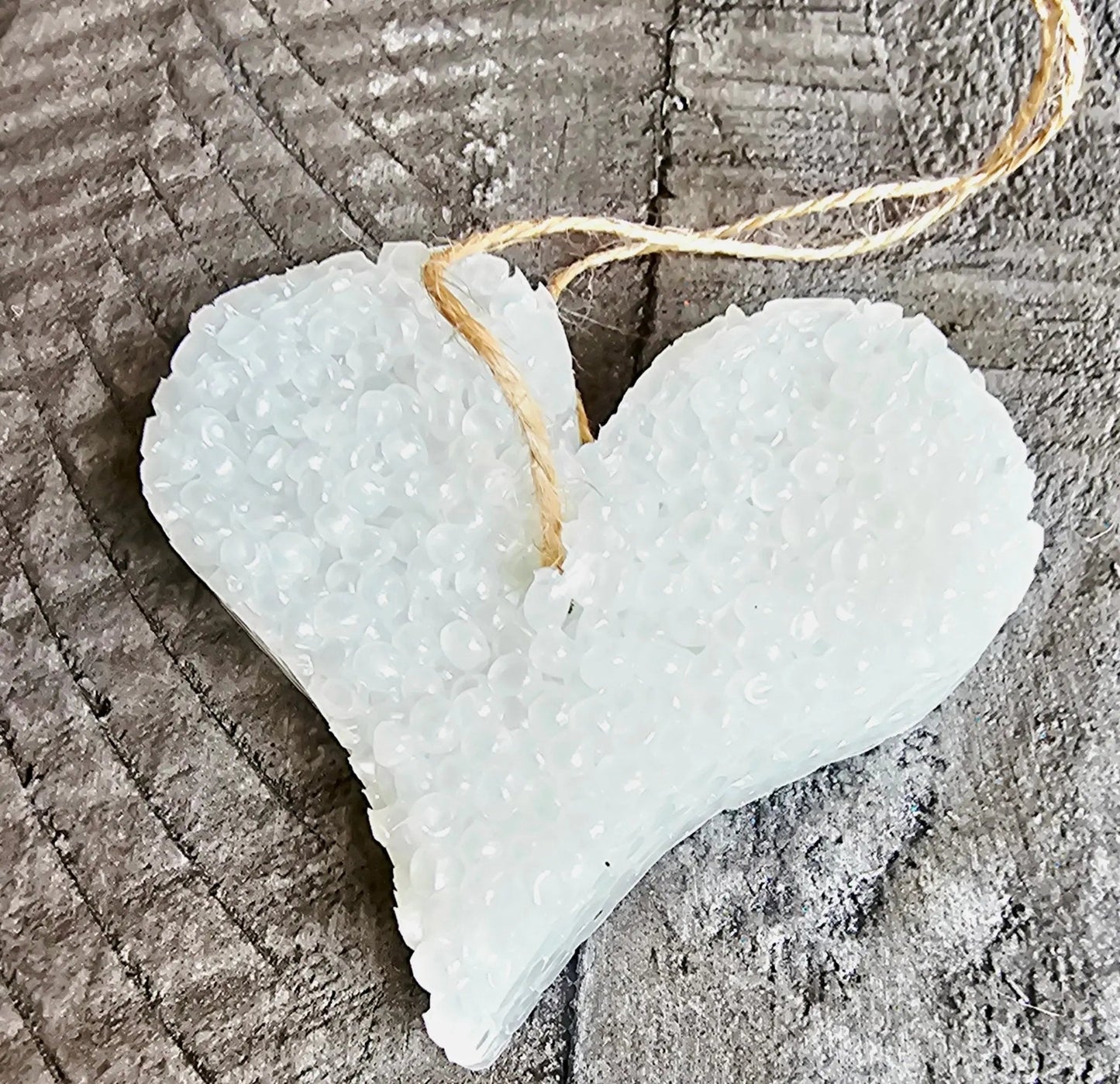 Small Heart Car Freshie – Handmade Aroma Bead Air Freshener