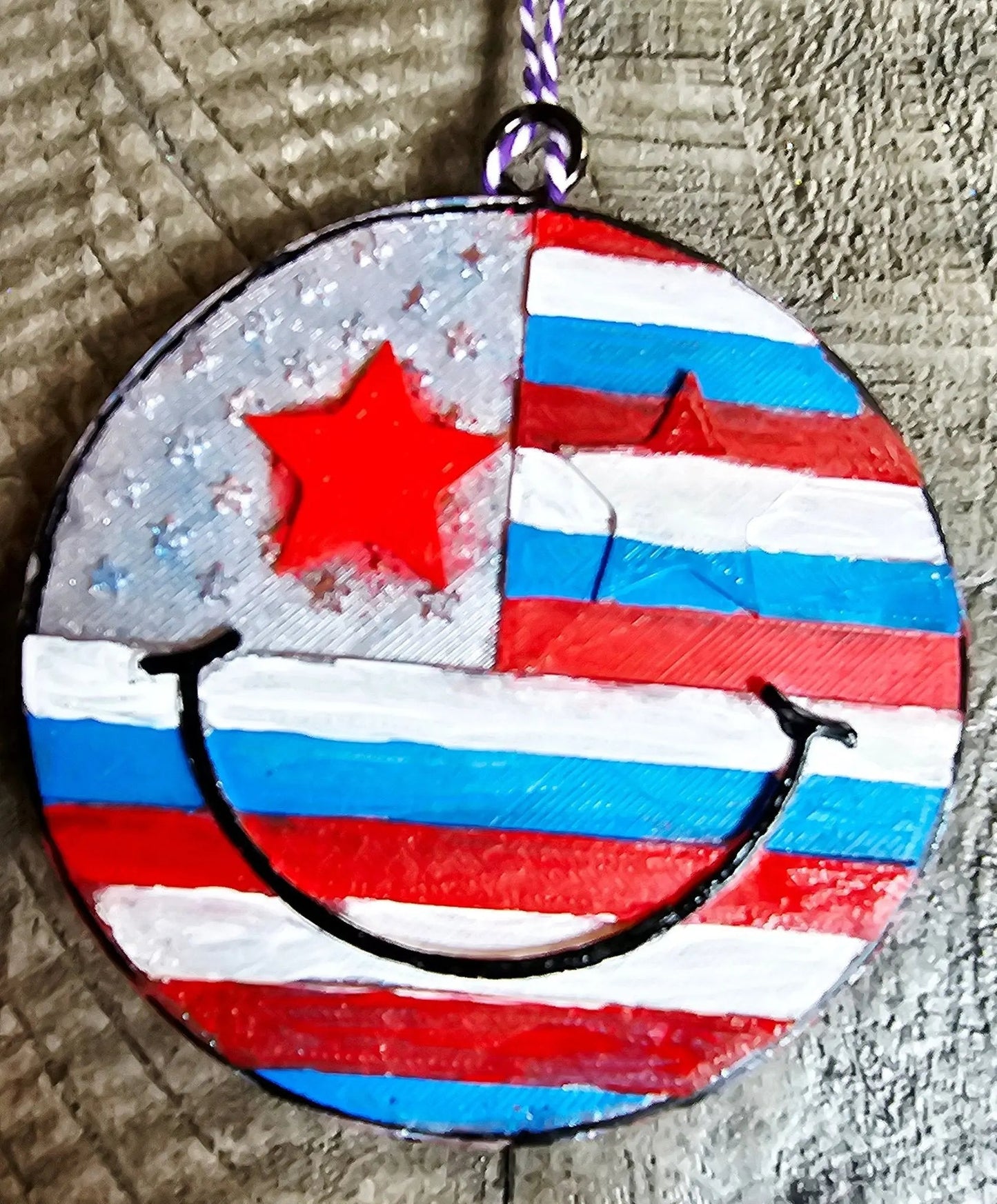 Smiley Face Car Freshie – Handmade Aroma Bead Air Freshener