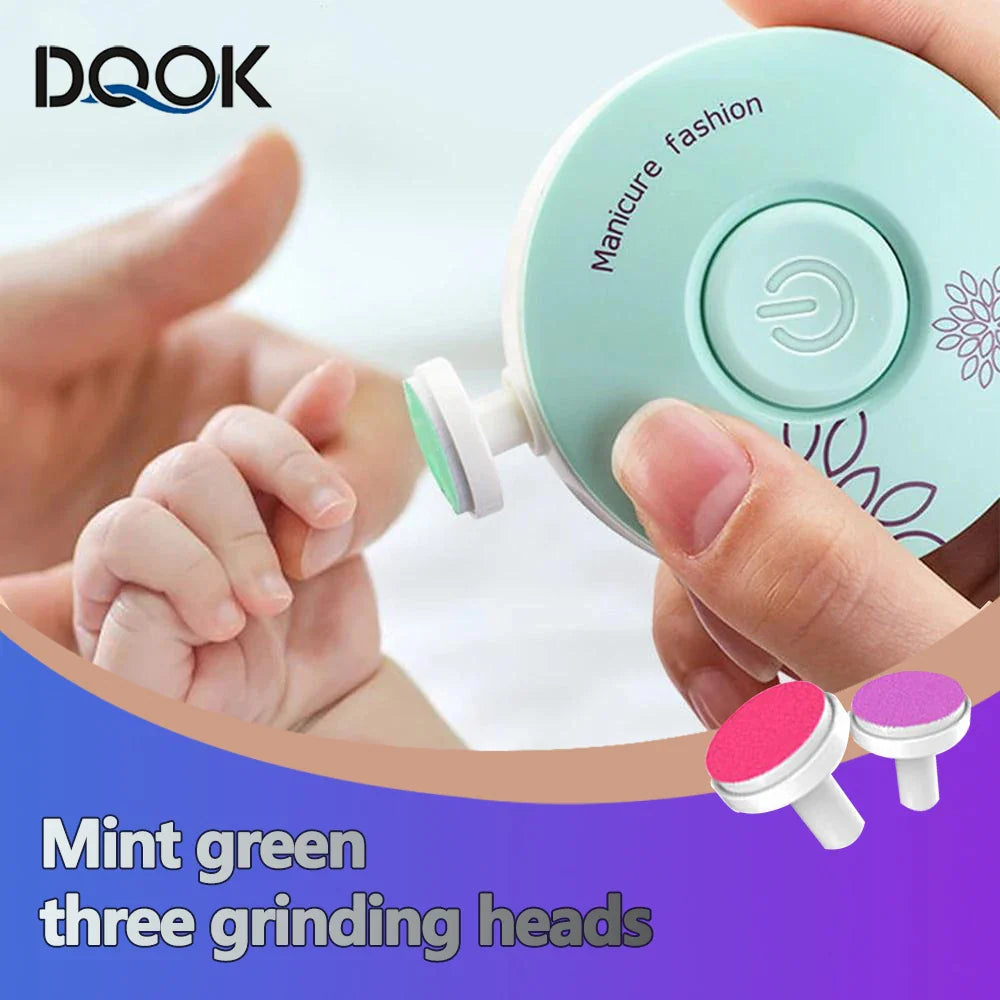 Electric Baby Nail Clipper Kit – Gentle Nail Trimmer, Polisher & Manicure Scissors for Newborns and Toddlers